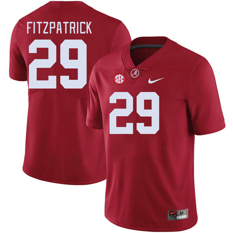 #29 Minkah Fitzpatrick Alabama Crimson Tide Jerseys Football Stitched-Crimson